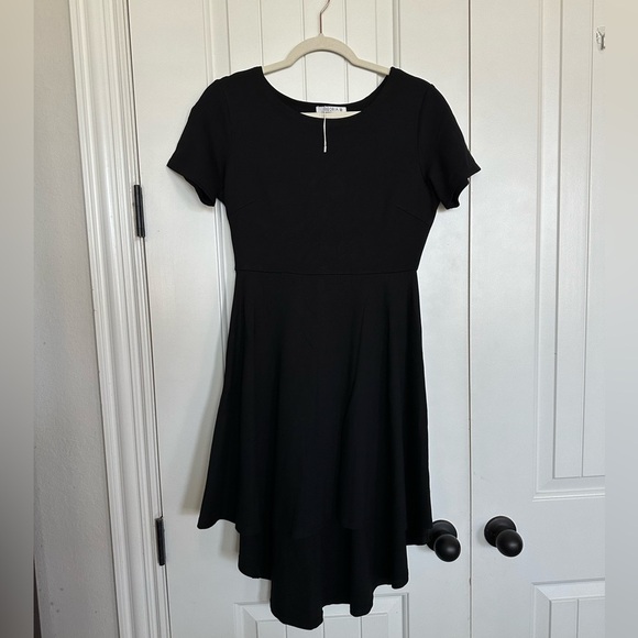 Scoop Neck, High Low Cocktail Dress - Picture 4 of 7